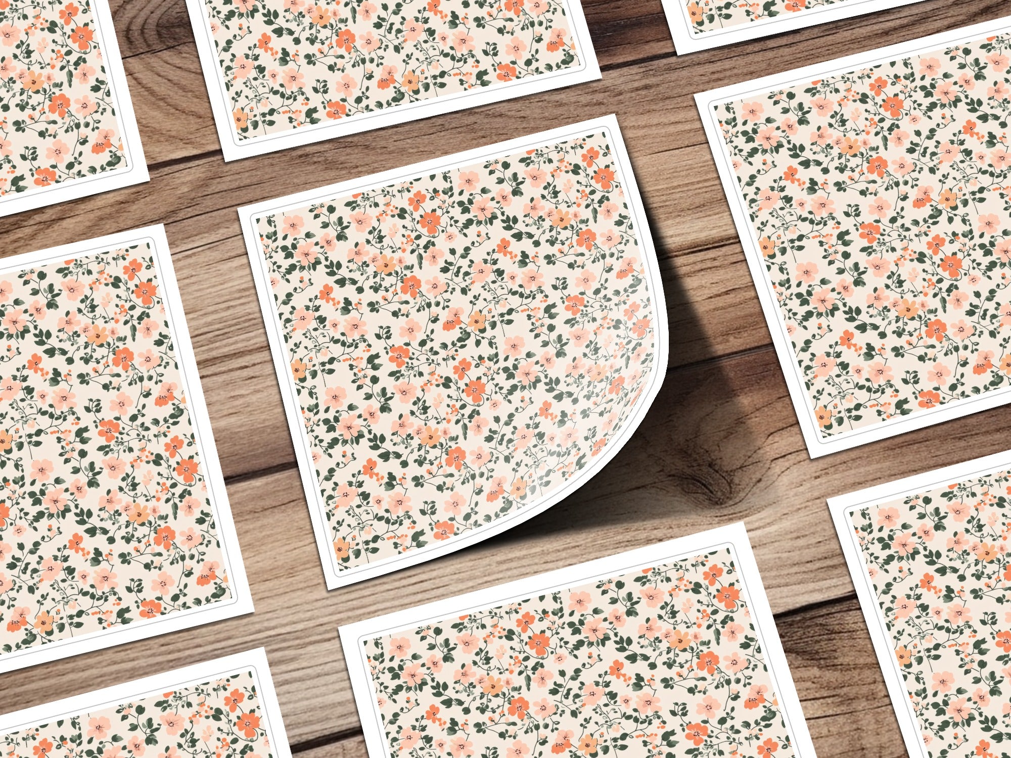 Pastel Ditsy Flower Background Spring Pastel Patterns Digital - Moore and Mountain