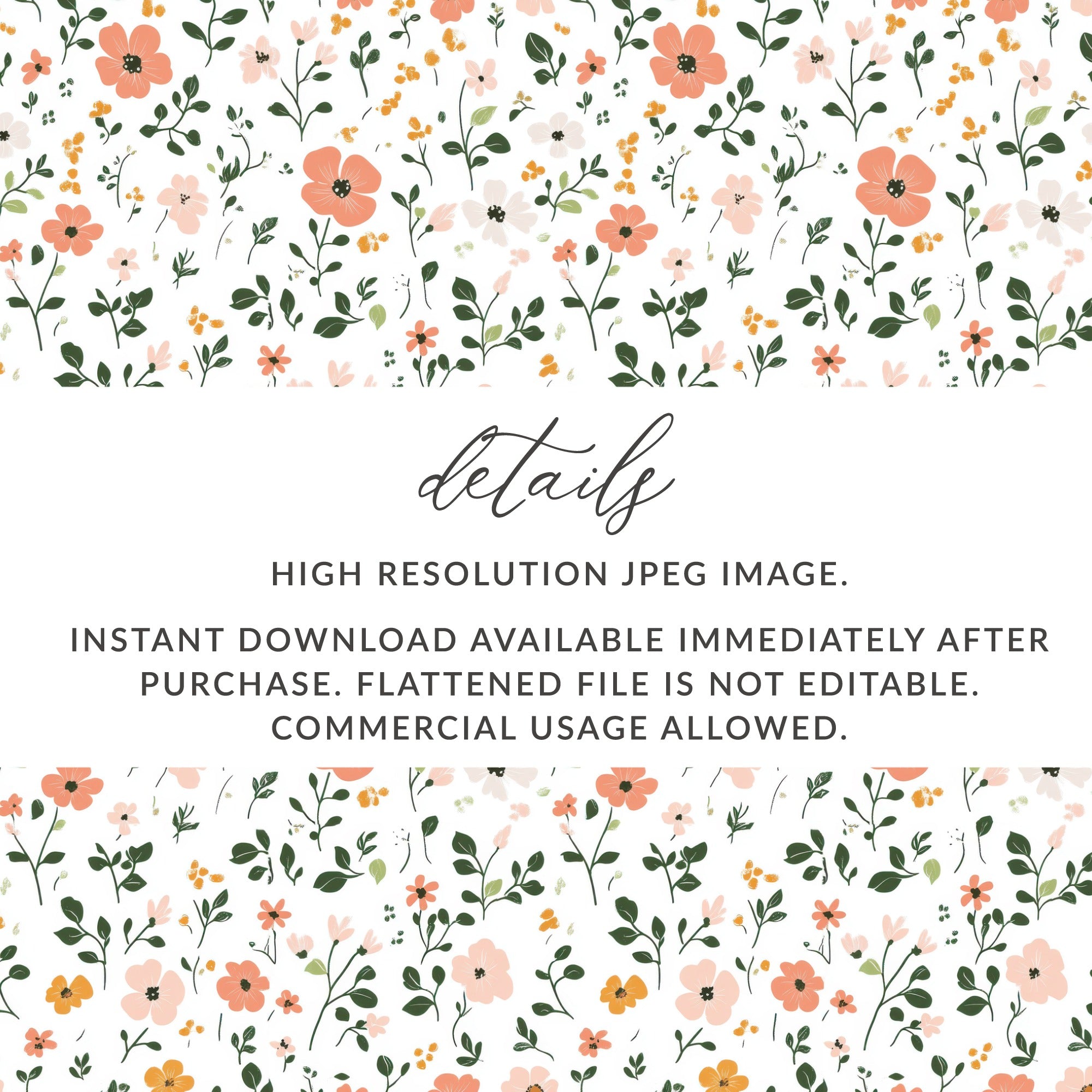 Pastel Ditsy Flower Background for Creative Projects Digital - Moore and Mountain