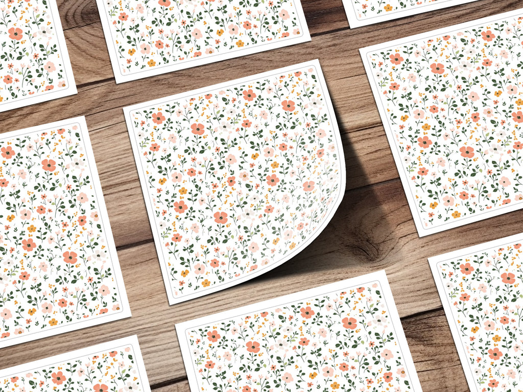 Pastel Ditsy Flower Background for Creative Projects Digital - Moore and Mountain