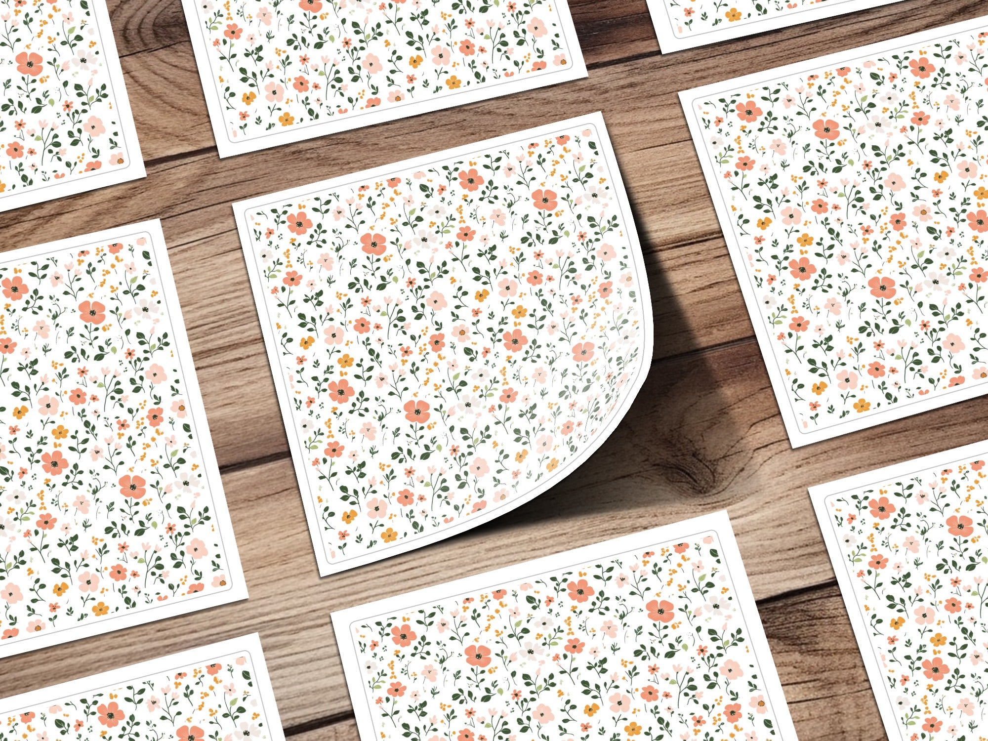 Pastel Ditsy Flower Background for Creative Projects Digital - Moore and Mountain