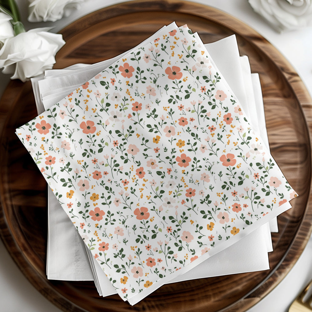 Pastel Ditsy Flower Background for Creative Projects Digital - Moore and Mountain