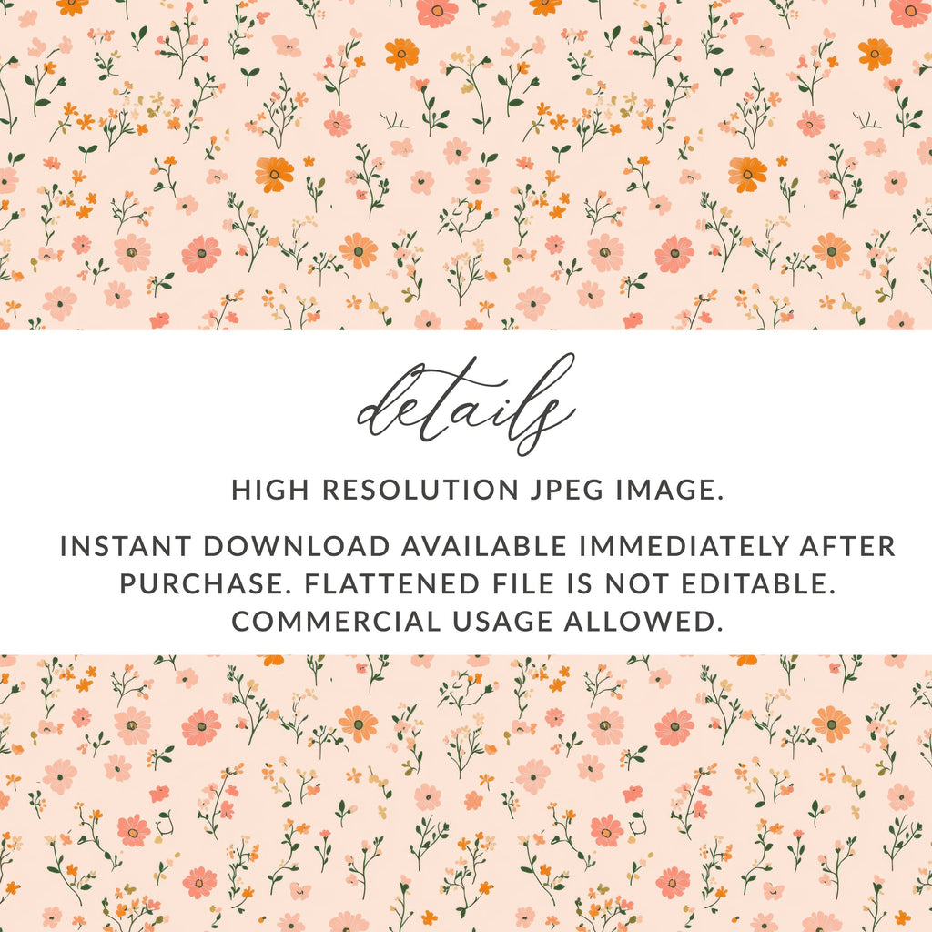 Pastel Ditsy Flower Background for your next creative project - Moore and Mountain