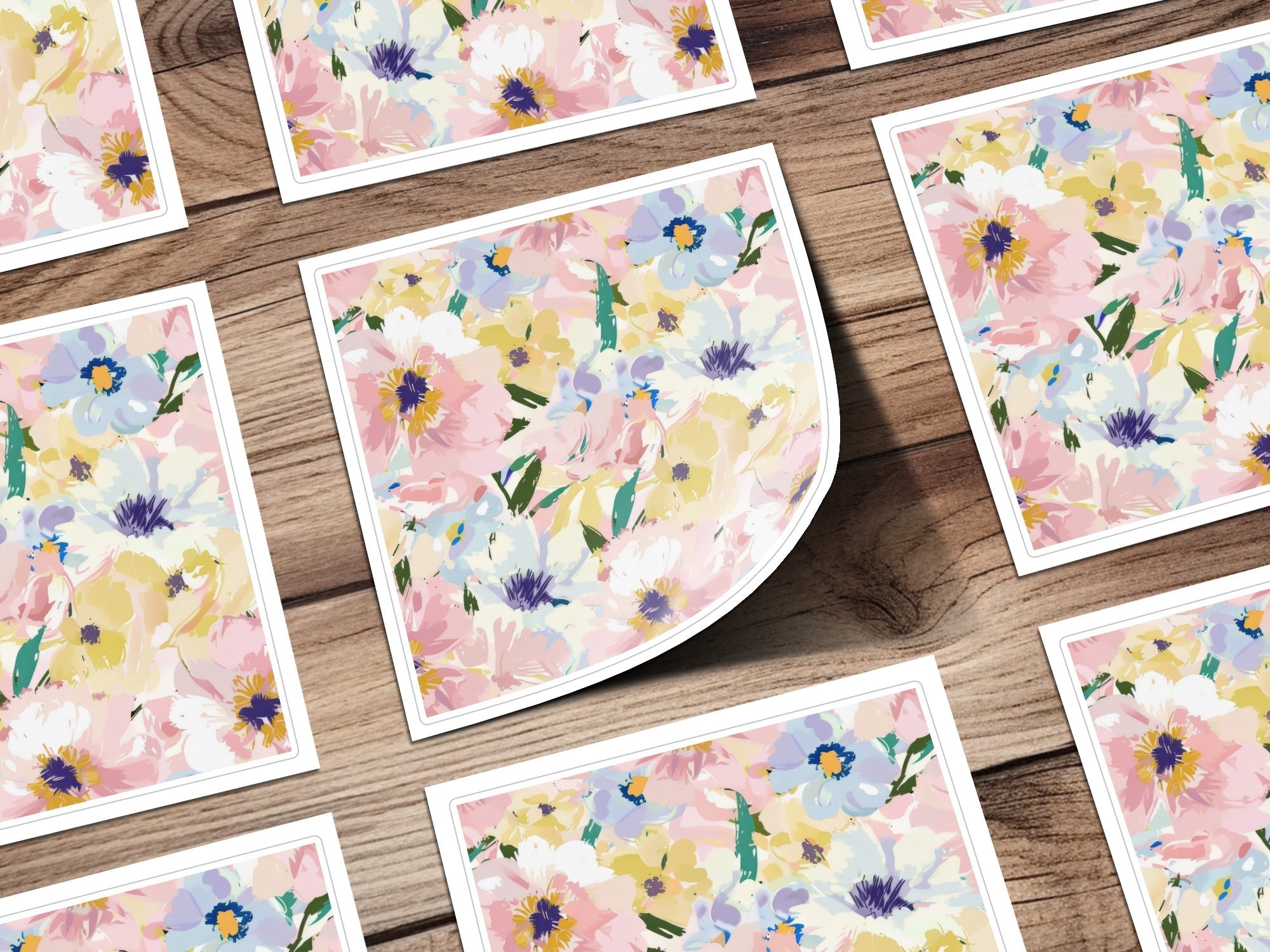 Pastel Floral Seamless Pattern Delicate Floral Design with Pastel Blooms Digital Pattern - Moore and Mountain