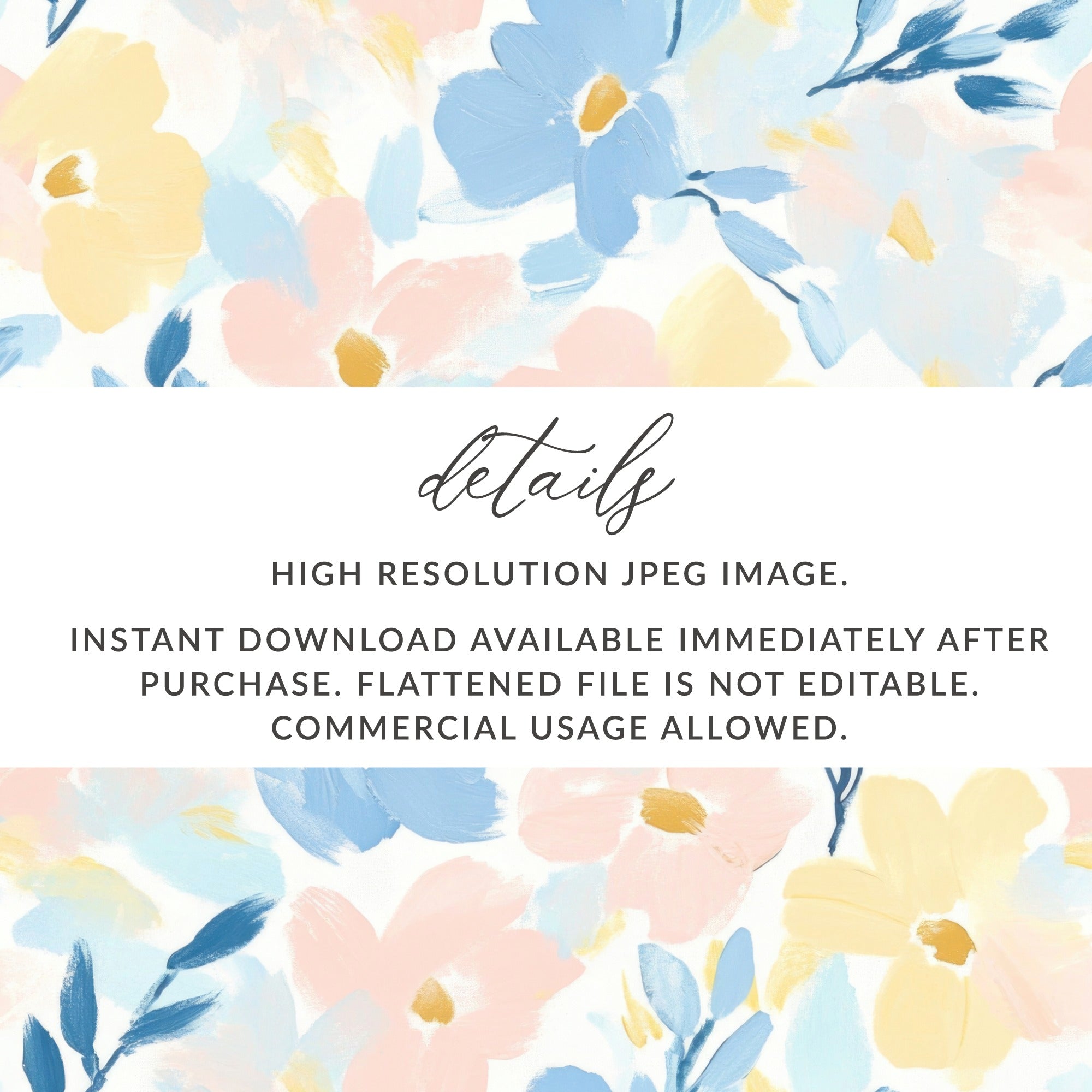 Pastel Garden Floral Design Seamless Grandmillenial Digital - Moore and Mountain