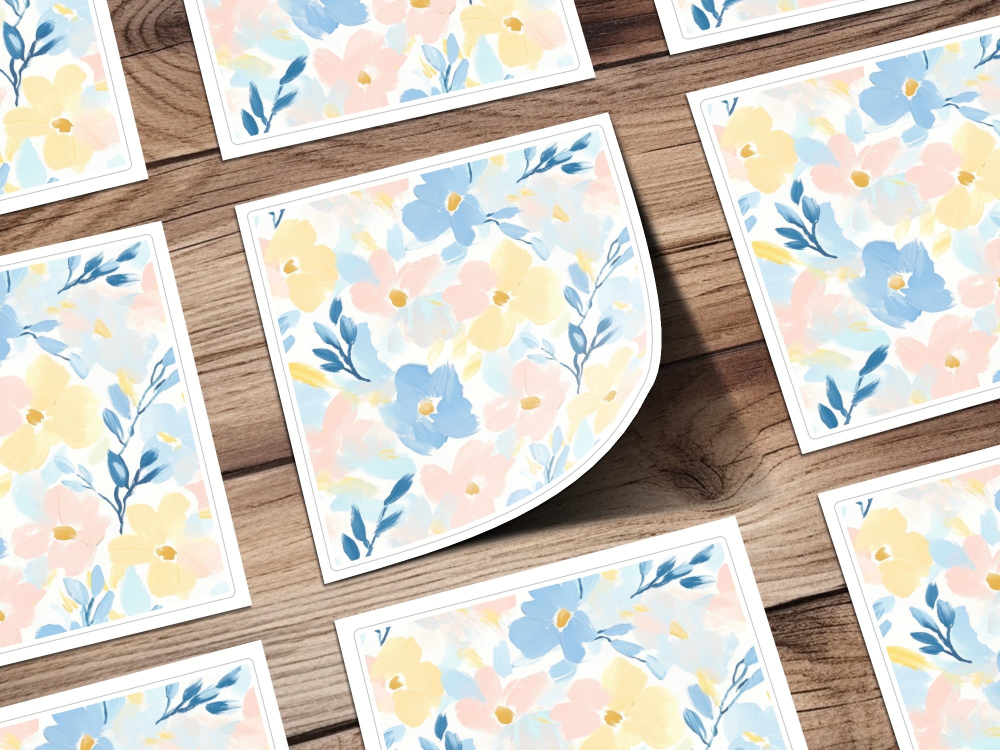 Pastel Garden Floral Design Seamless Grandmillenial Digital - Moore and Mountain