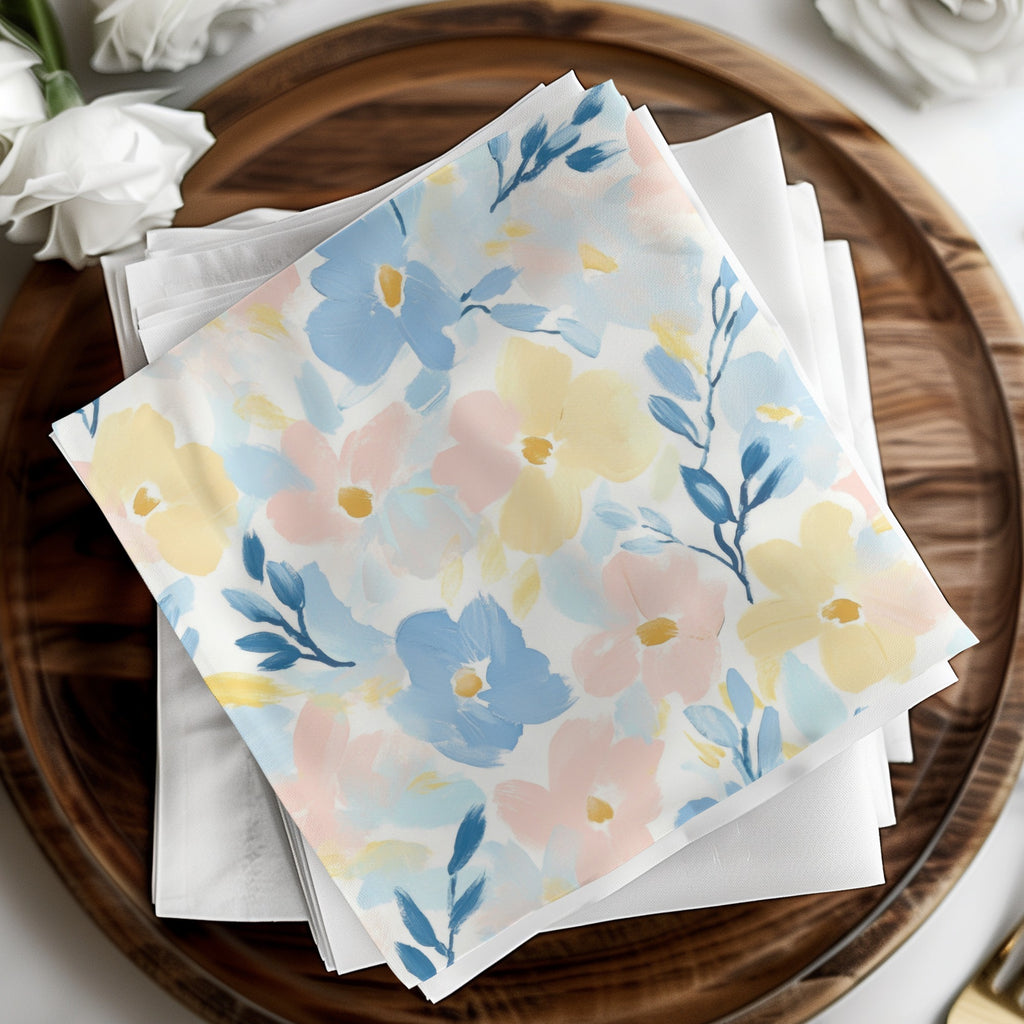 Pastel Garden Floral Design Seamless Grandmillenial Digital - Moore and Mountain