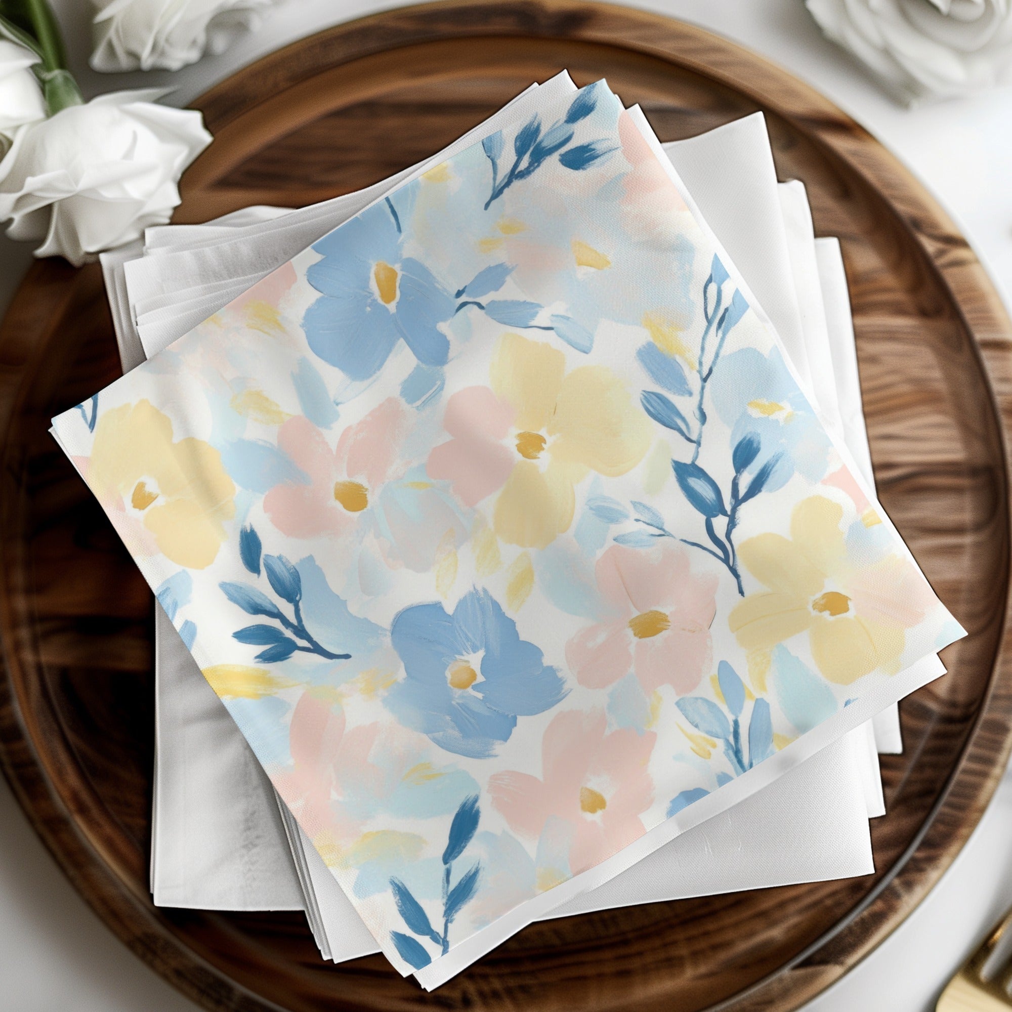 Pastel Garden Floral Design Seamless Grandmillenial Digital - Moore and Mountain