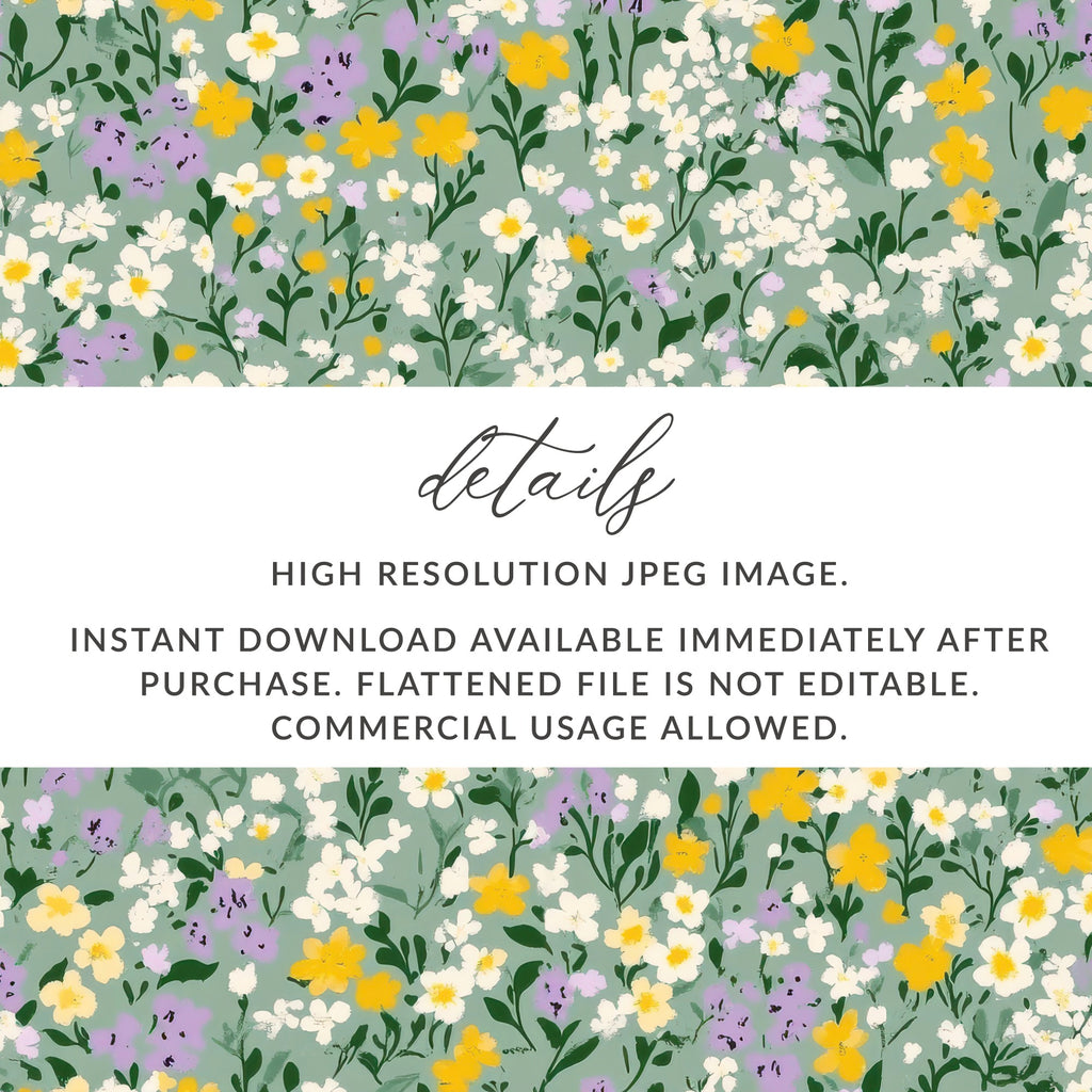 High Resolution Floral JPEG Image Instant Download