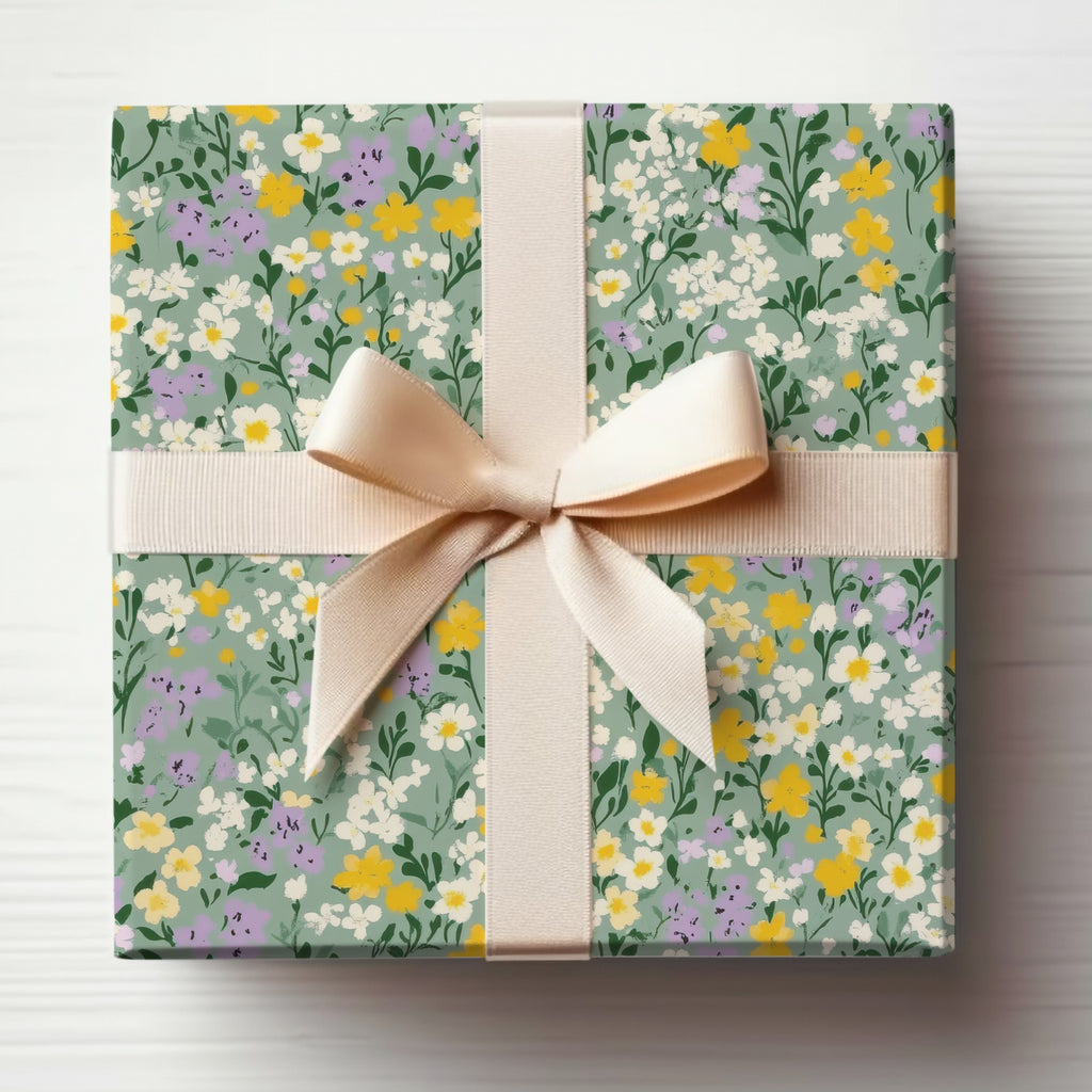 Beautiful Floral Pattern Wrapped Gift Box Product