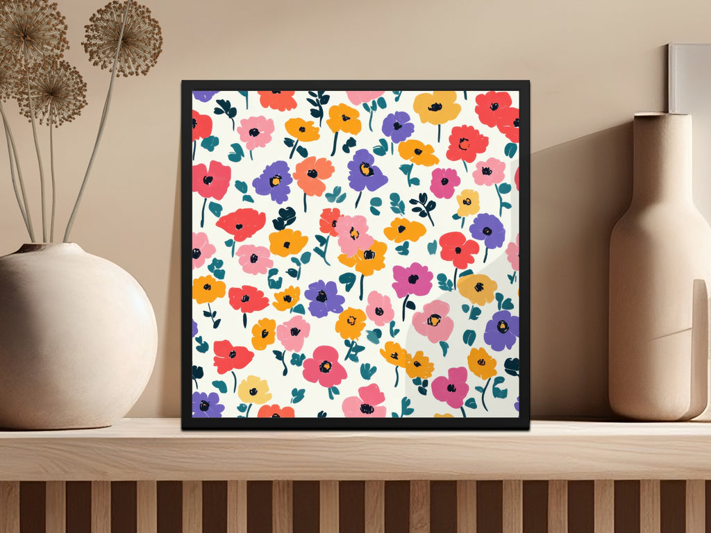 Colorful Floral Pattern Wall Art Decor product