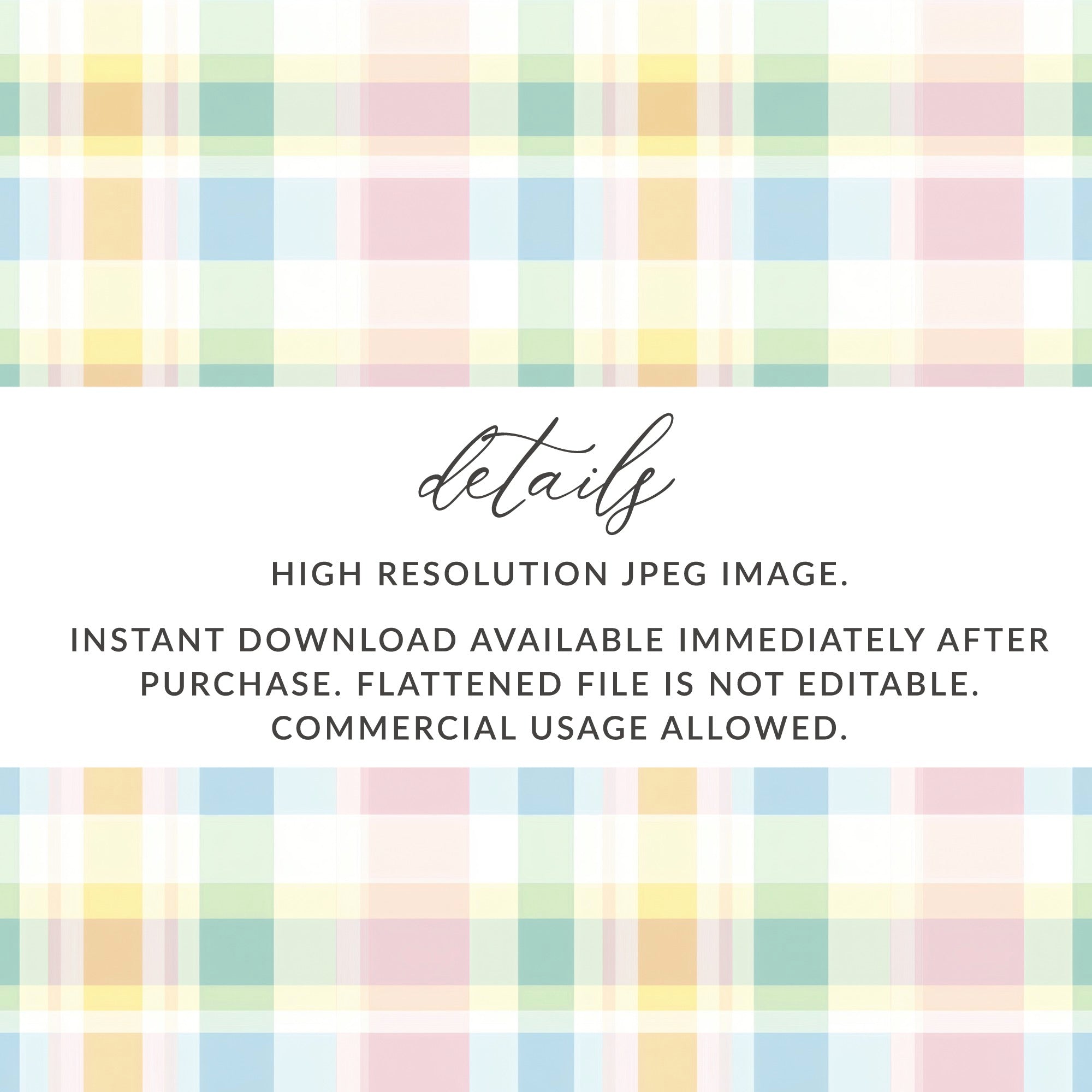 Pastel Plaid High Resolution JPEG Download Image