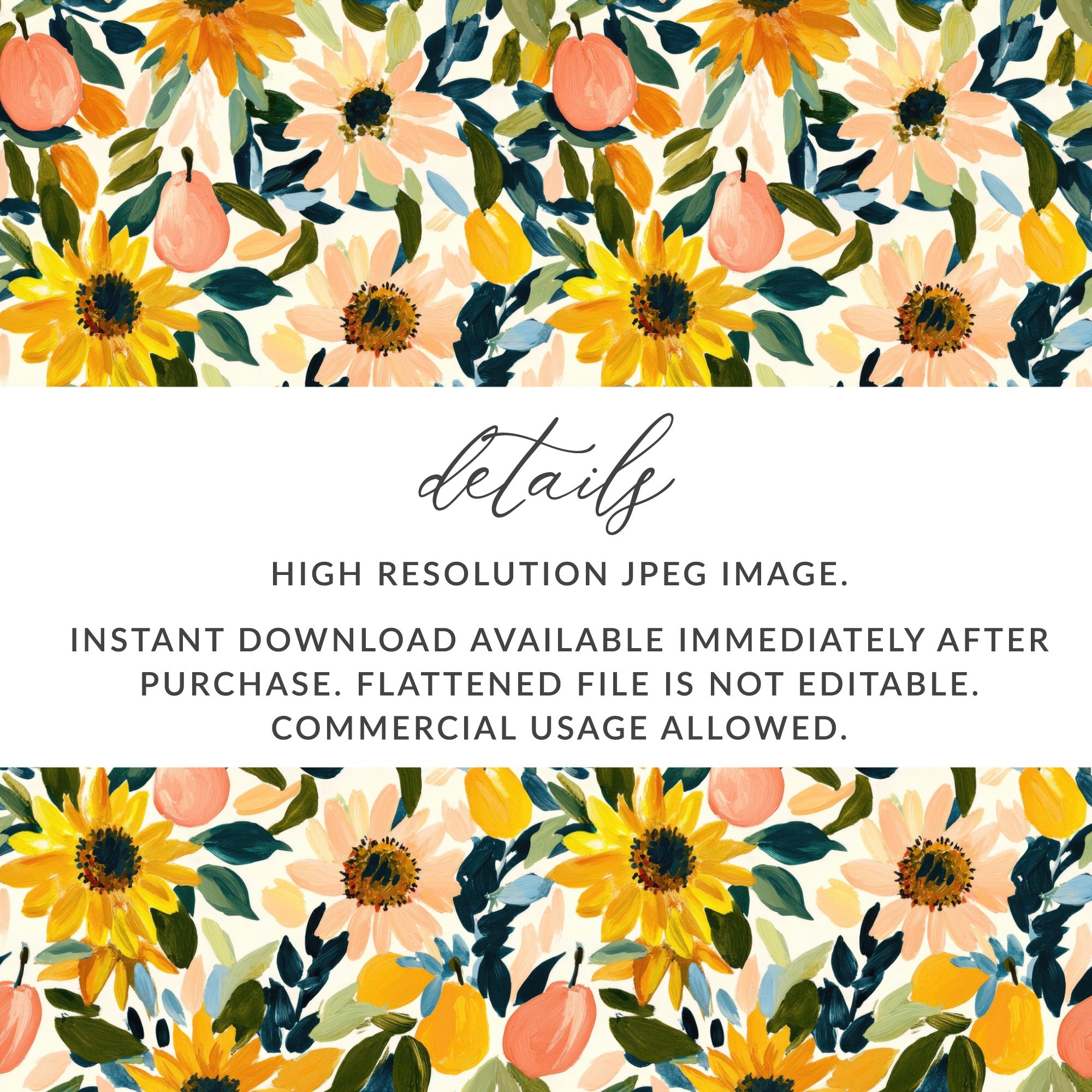 High Resolution Sunflower and Leaves JPEG Image Download