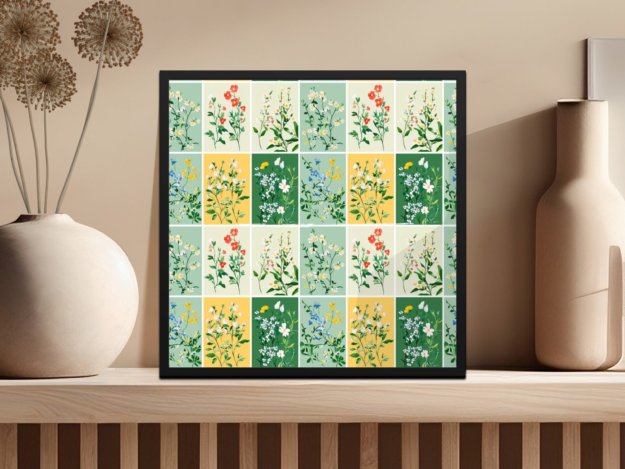 Patchwork Floral Seamless Delicate Flowers Seamless Pattern Watercolor Style Floral Background - Moore and Mountain
