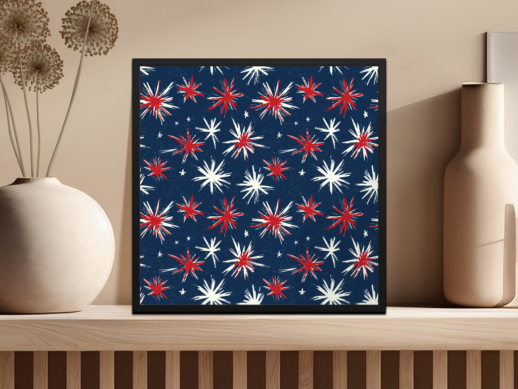 Colorful Stars Pattern Wall Art for Home Decor