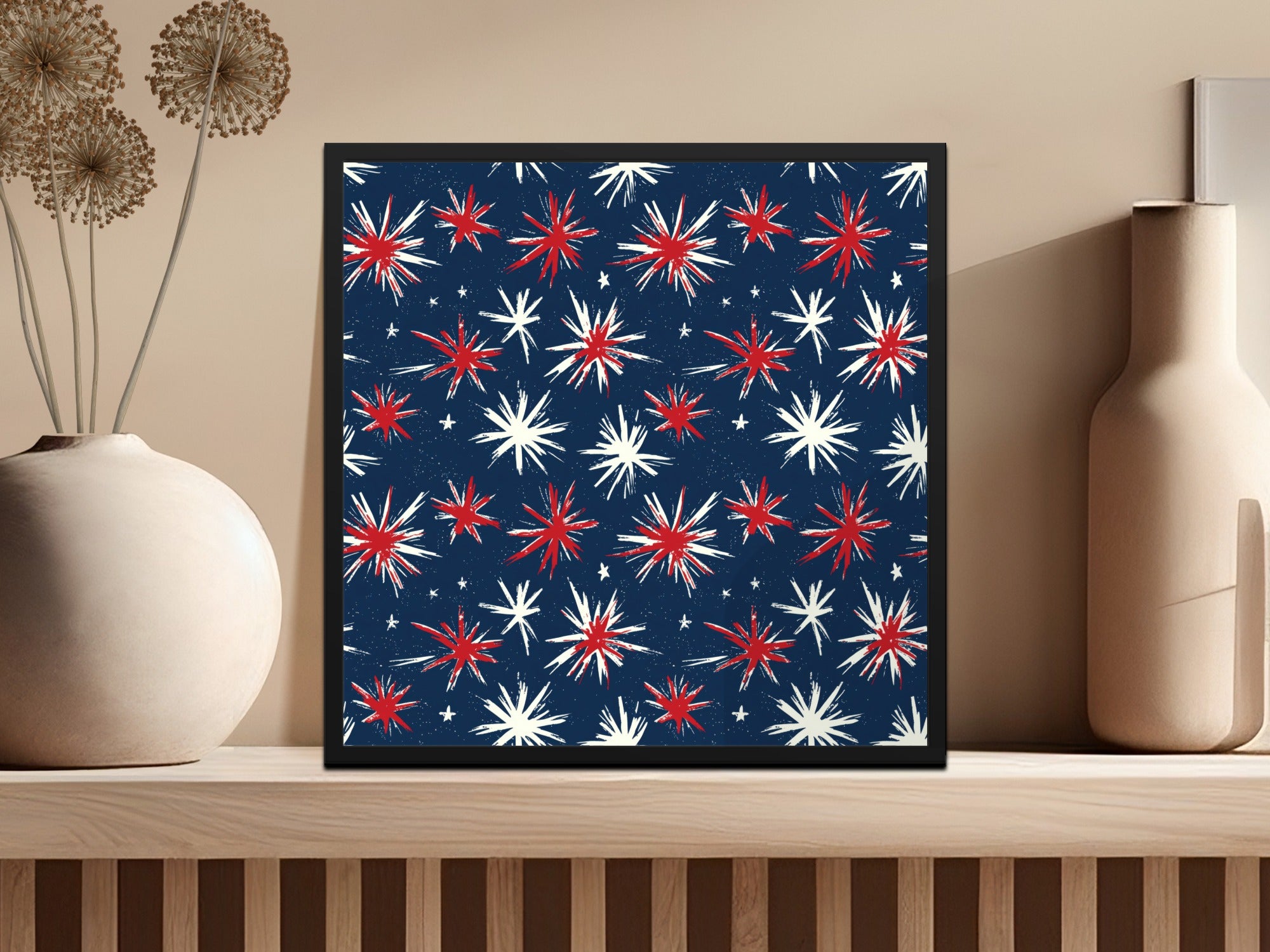 Colorful Stars Pattern Wall Art for Home Decor