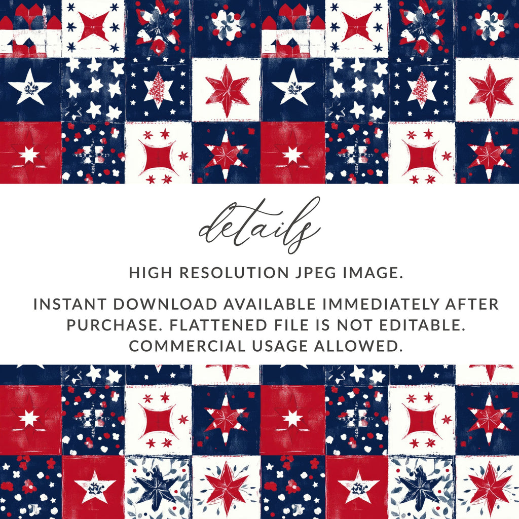 High Resolution Star Pattern Patchwork JPEG Image