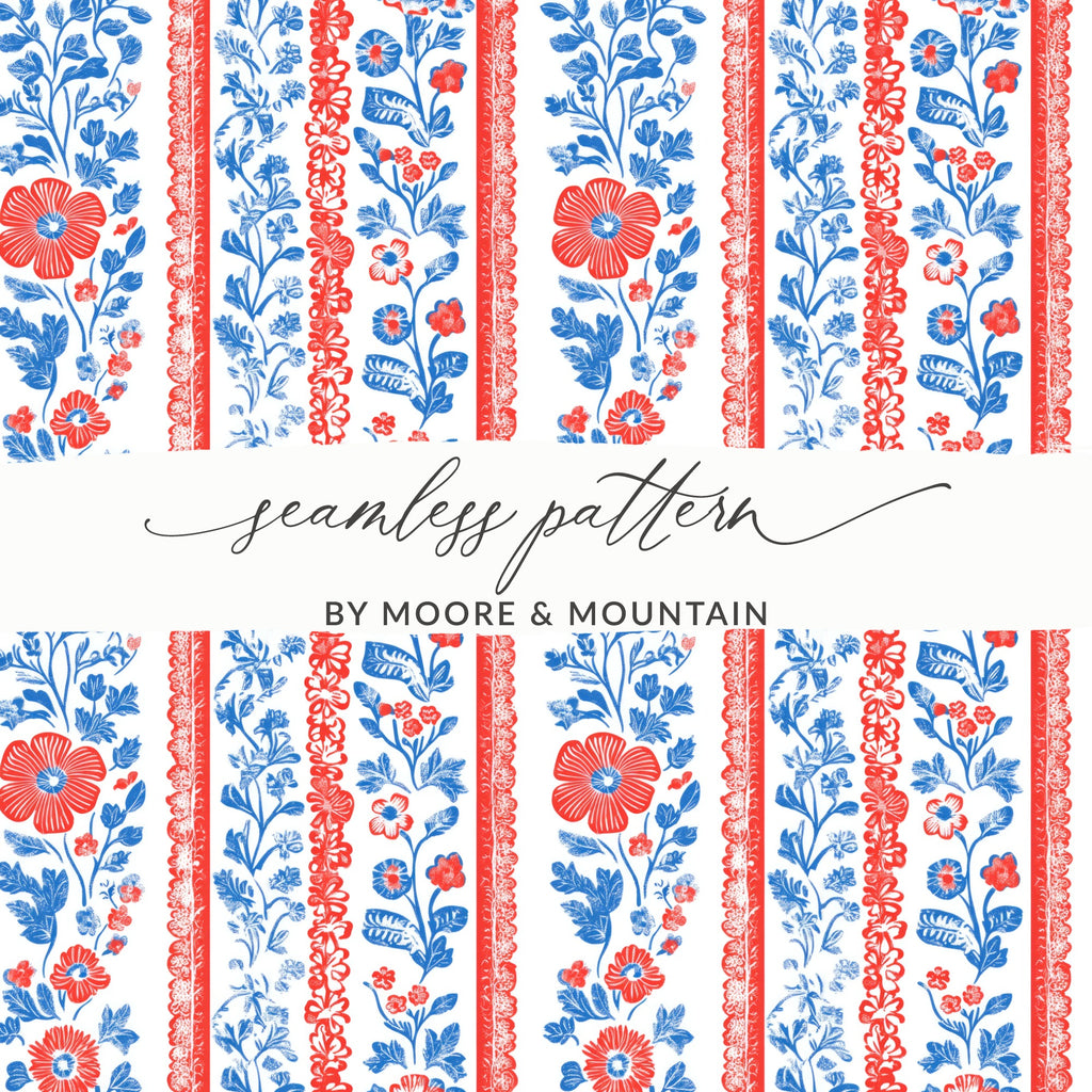 Seamless Floral Pattern by Moore & Mountain product