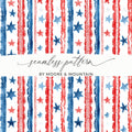 Stars and Stripes Patriotic Seamless Pattern Design