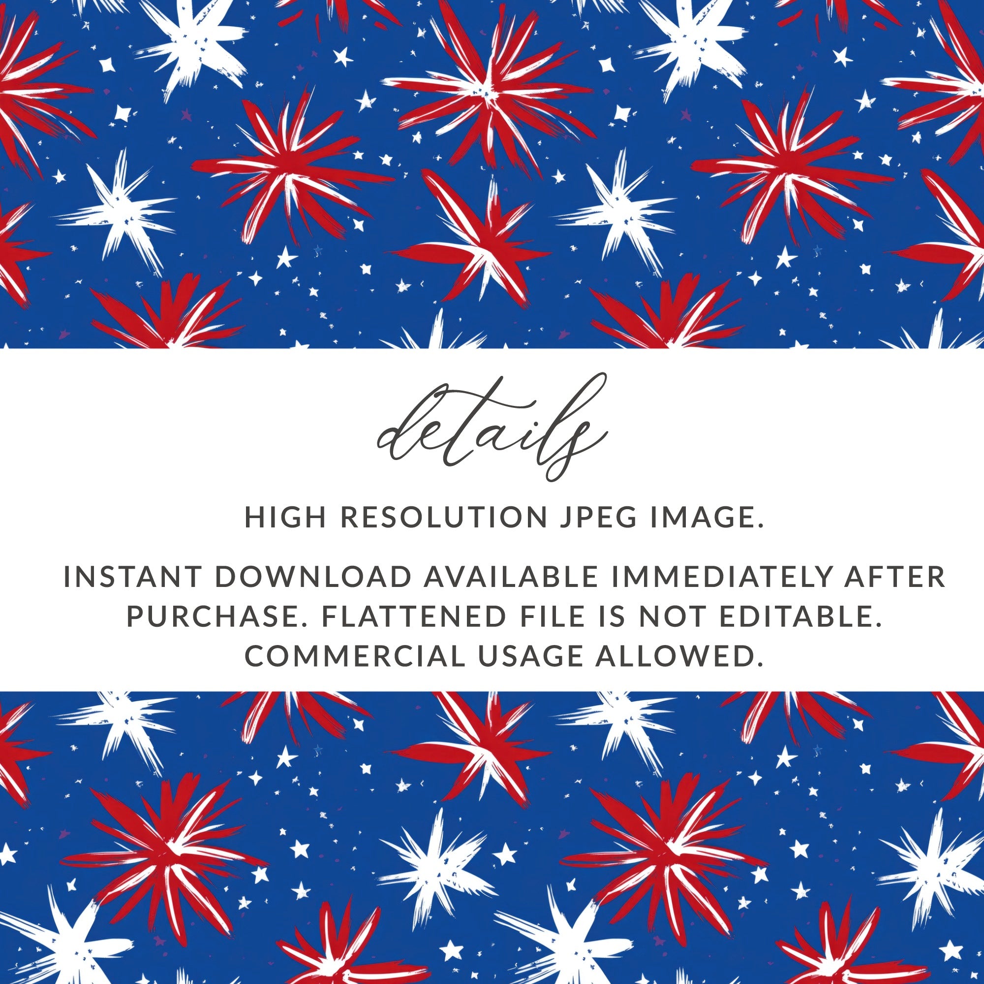 Patriotic Starburst Pattern High Resolution JPEG Image