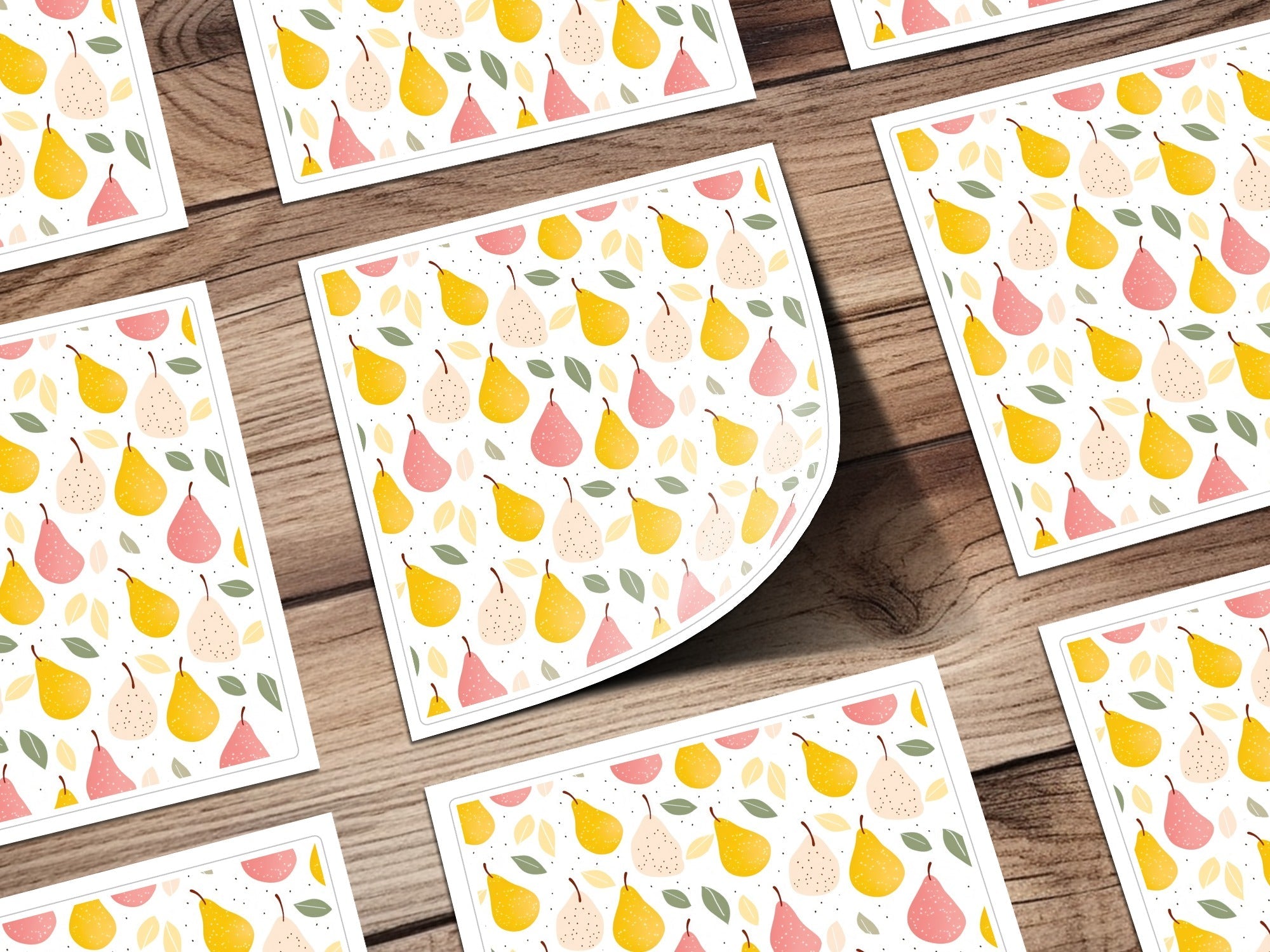 Pear T-Shirt, Seamless File, Fruit Digital, Pear Pattern, Fabric Design, Printable Art, Seamless Pattern, Trendy Apparel, Clothing Design - Moore and Mountain