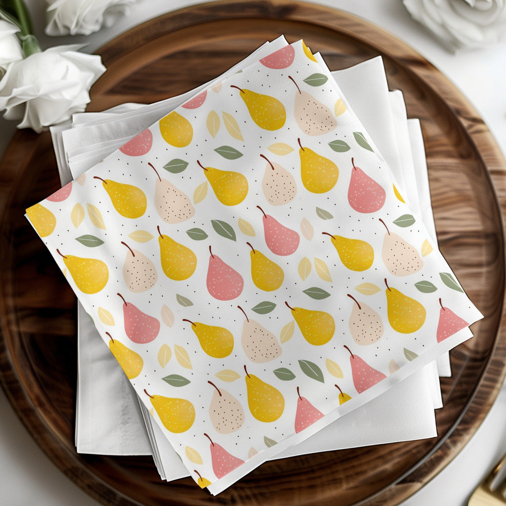 Pear T-Shirt, Seamless File, Fruit Digital, Pear Pattern, Fabric Design, Printable Art, Seamless Pattern, Trendy Apparel, Clothing Design - Moore and Mountain