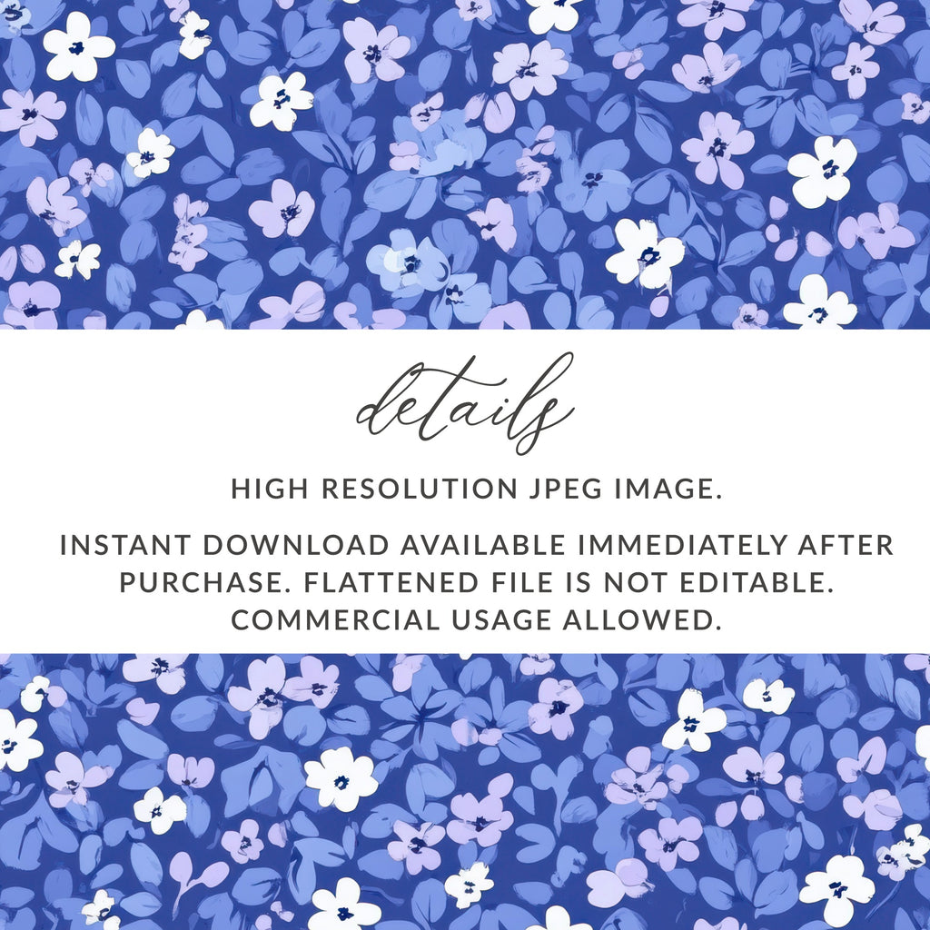 High Resolution Floral Pattern JPEG Instant Download