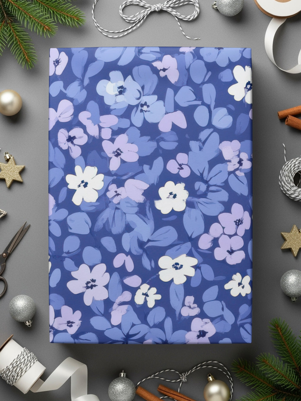 Floral Themed Gift Wrapping Paper for Festive Occasions