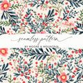 Floral and Berry Seamless Pattern by Moore & Mountain
