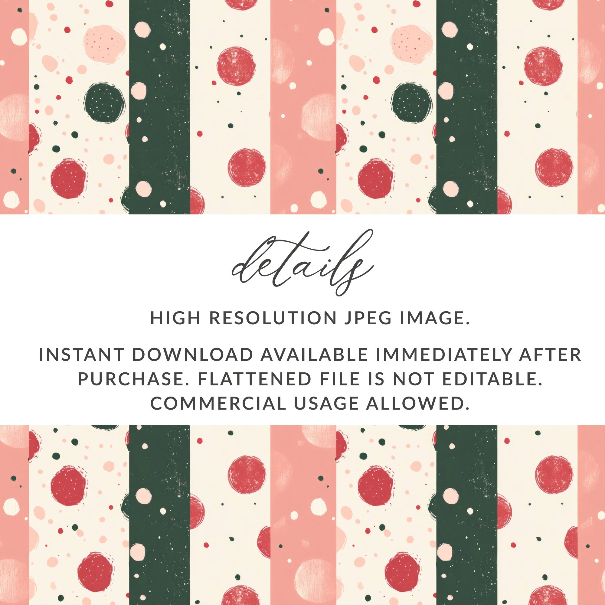 Instant Download High Resolution JPEG Image with Red Dots