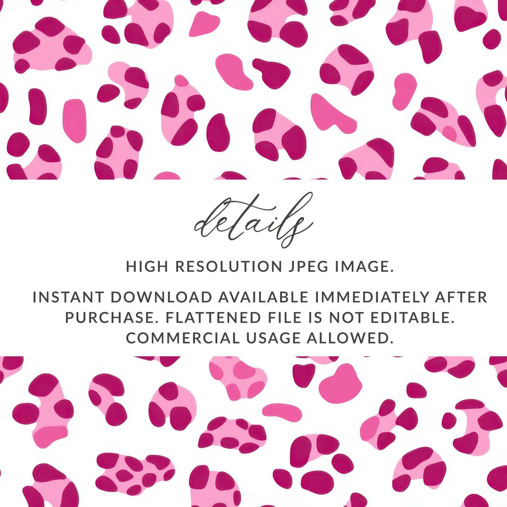 Pink Cow Print Digital Paper, Seamless Pattern for Fabric Design, Girly Aesthetic Background, Y2K Cute Pattern, Digital Scrapbook Paper - Moore and Mountain