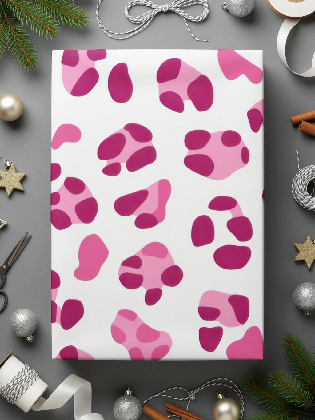Pink Cow Print Digital Paper, Seamless Pattern for Fabric Design, Girly Aesthetic Background, Y2K Cute Pattern, Digital Scrapbook Paper - Moore and Mountain
