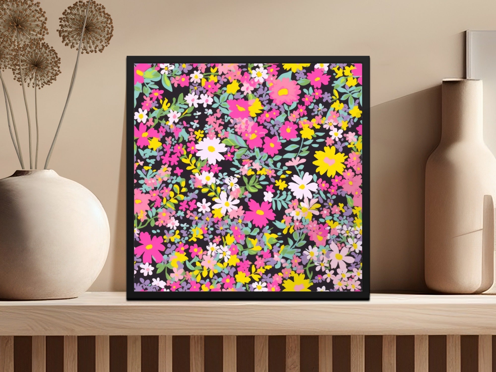 Pink Ditsy Floral Seamless Pattern - Moore and Mountain