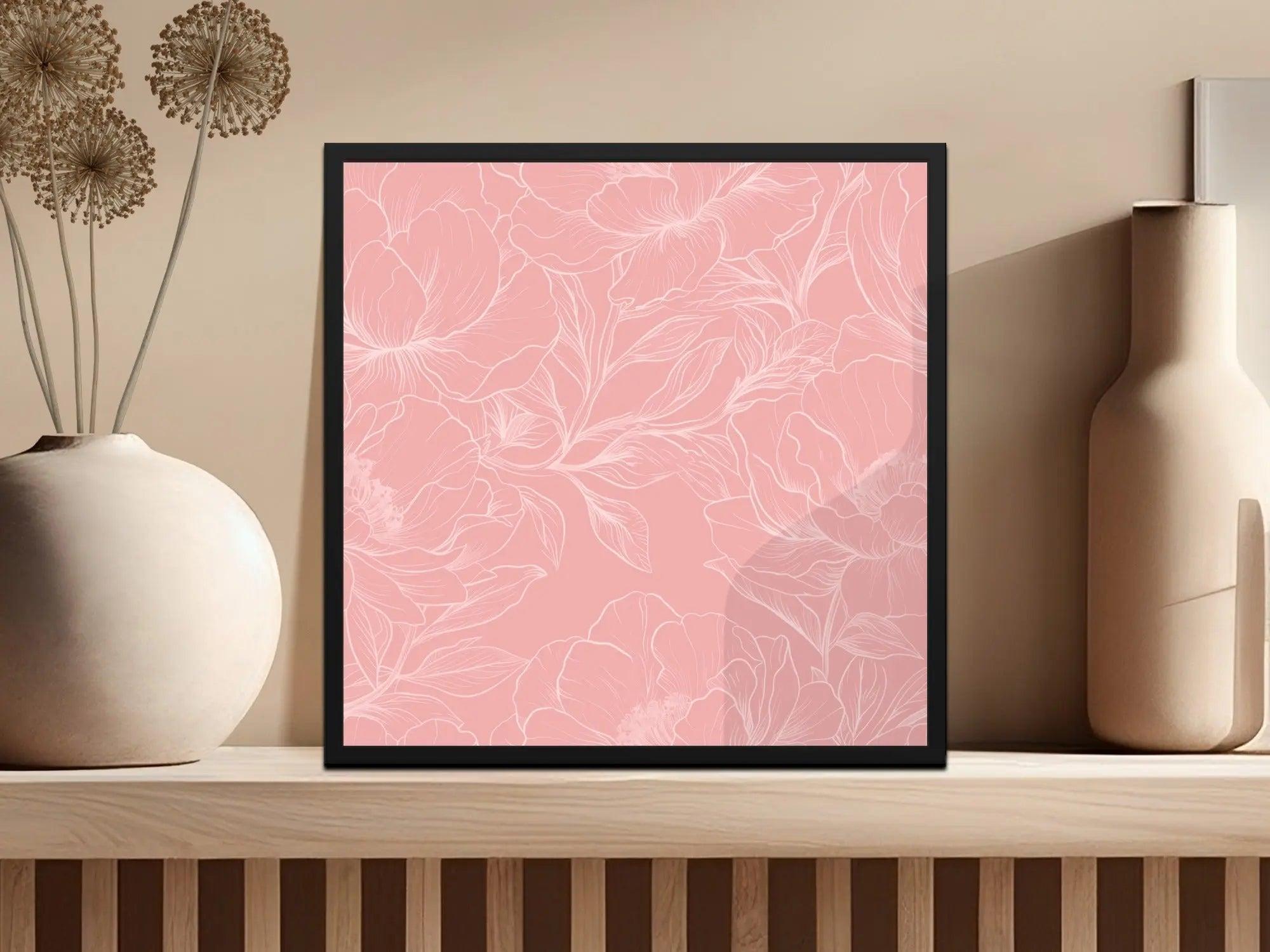 Pink Floral Digital Paper, Peony Flower Pattern, Seamless Pattern JPEG Files, Commercial Use, Print On Demand, Scrapbook Paper, Download - Moore and Mountain