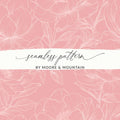 Pink Floral Digital Paper, Peony Flower Pattern, Seamless Pattern JPEG Files, Commercial Use, Print On Demand, Scrapbook Paper, Download - Moore and Mountain