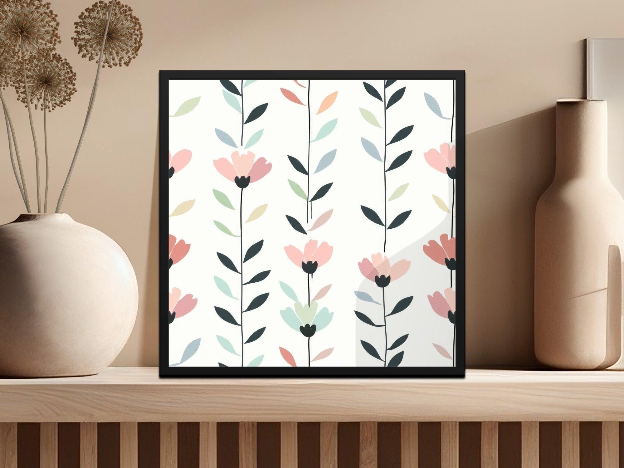 Pink Floral Digital Paper, Seamless Flower Pattern, Pastel Backgrounds, Digital Prints, Scrapbook Paper, Floral Fabric Design - Moore and Mountain