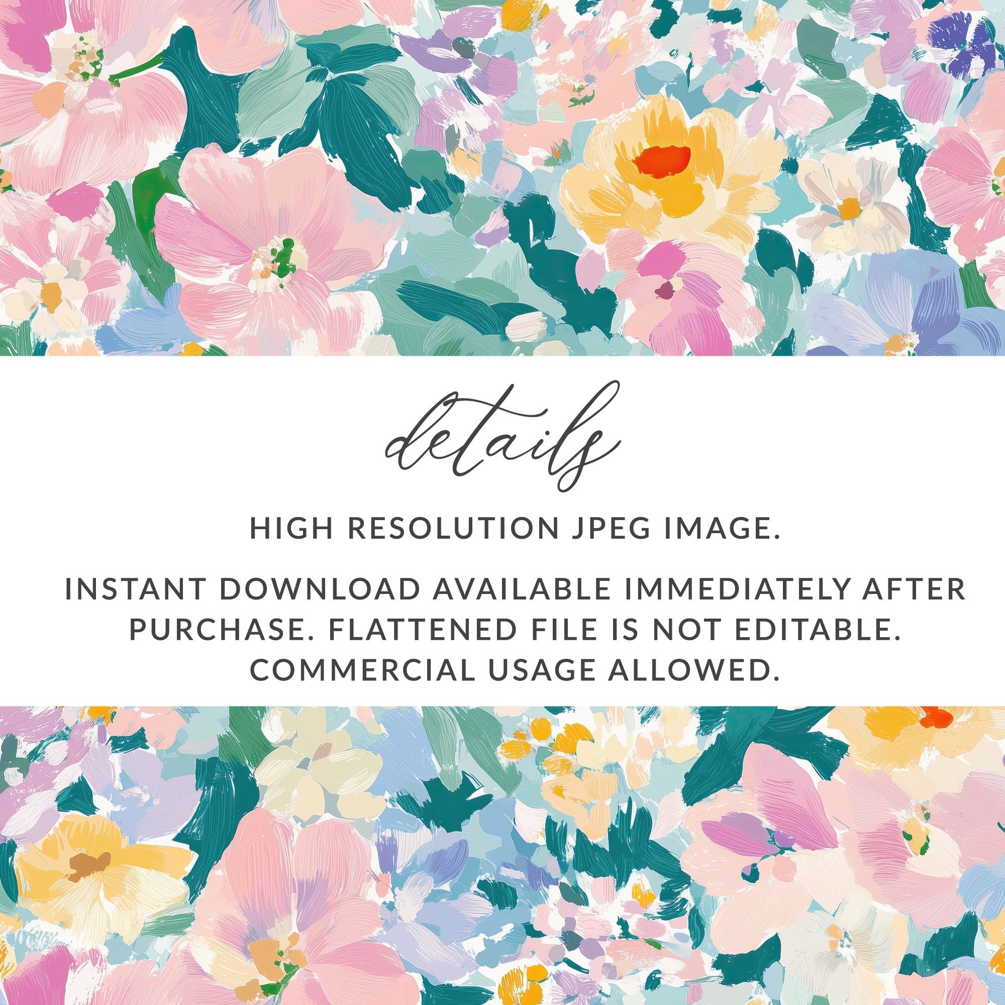 Pink Floral Digital Paper, Watercolor Flower Pattern, Abstract Pastel Background, Spring Garden Seamless Texture, Scrapbook Printable - Moore and Mountain