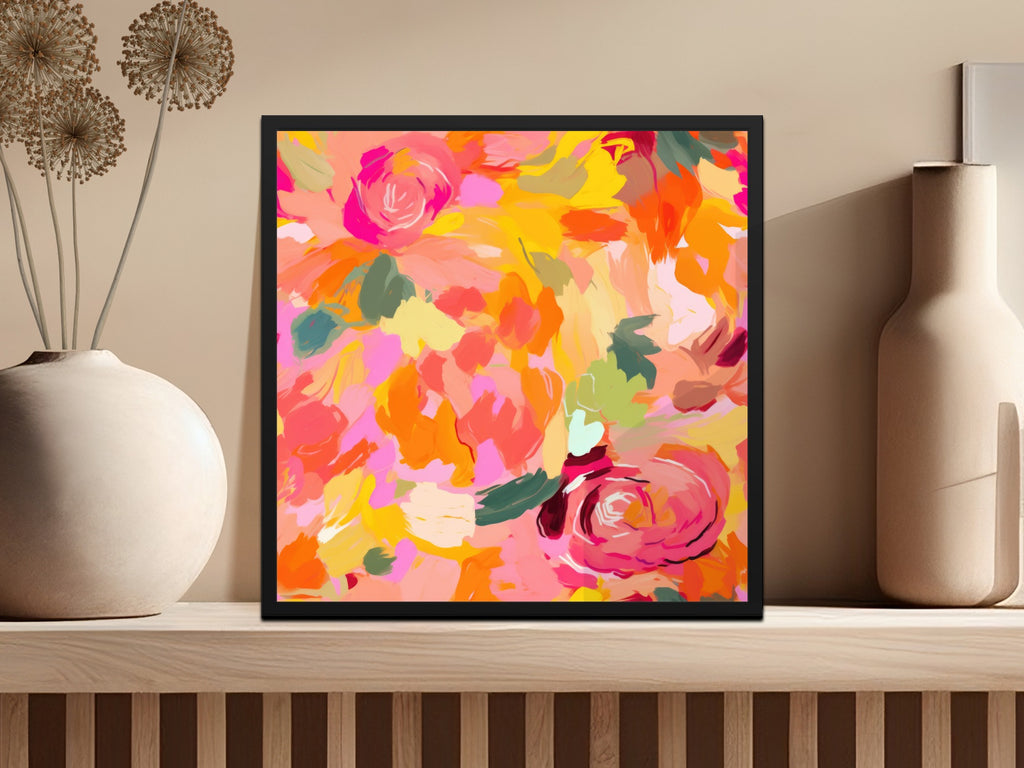 Colorful Abstract Floral Wall Art Home Decor Product