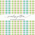 Colorful Pastel Plaid Seamless Pattern Design