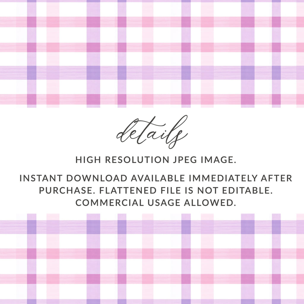 High Resolution Pink Purple Plaid Instant Download Image