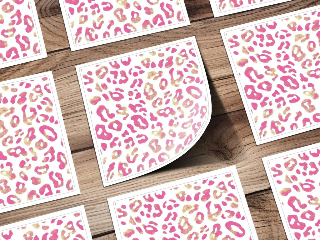 Pink Leopard Print Digital Paper, Seamless Animal Skin Pattern, Girly Texture Download, Scrapbooking, Fabric Design, Sublimation, Digital - Moore and Mountain