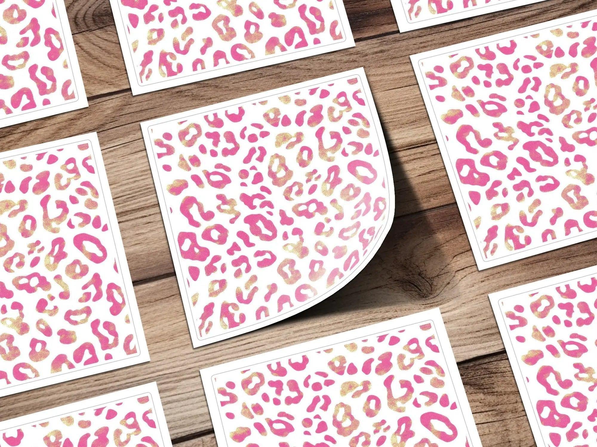 Pink Leopard Print Digital Paper, Seamless Animal Skin Pattern, Girly Texture Download, Scrapbooking, Fabric Design, Sublimation, Digital - Moore and Mountain