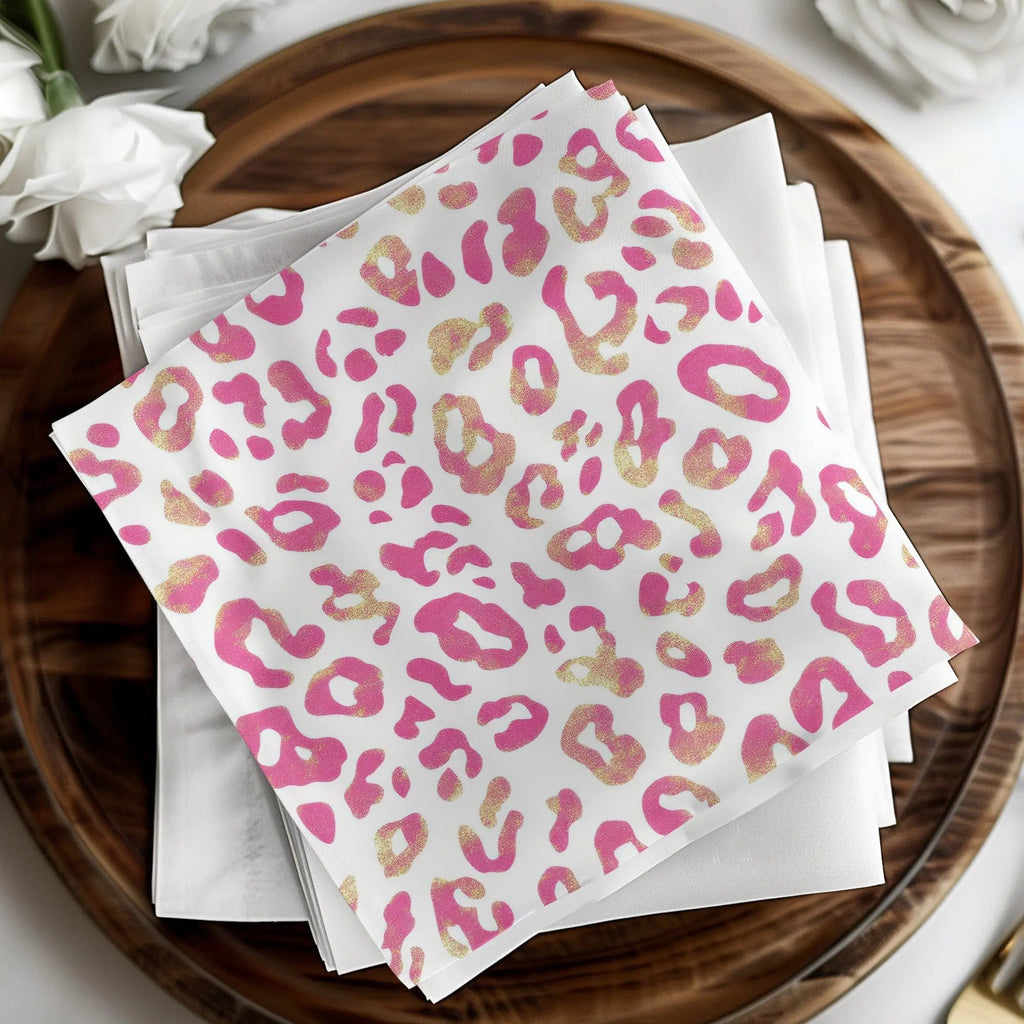 Pink Leopard Print Digital Paper, Seamless Animal Skin Pattern, Girly Texture Download, Scrapbooking, Fabric Design, Sublimation, Digital - Moore and Mountain