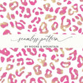Pink Leopard Print Digital Paper, Seamless Animal Skin Pattern, Girly Texture Download, Scrapbooking, Fabric Design, Sublimation, Digital - Moore and Mountain