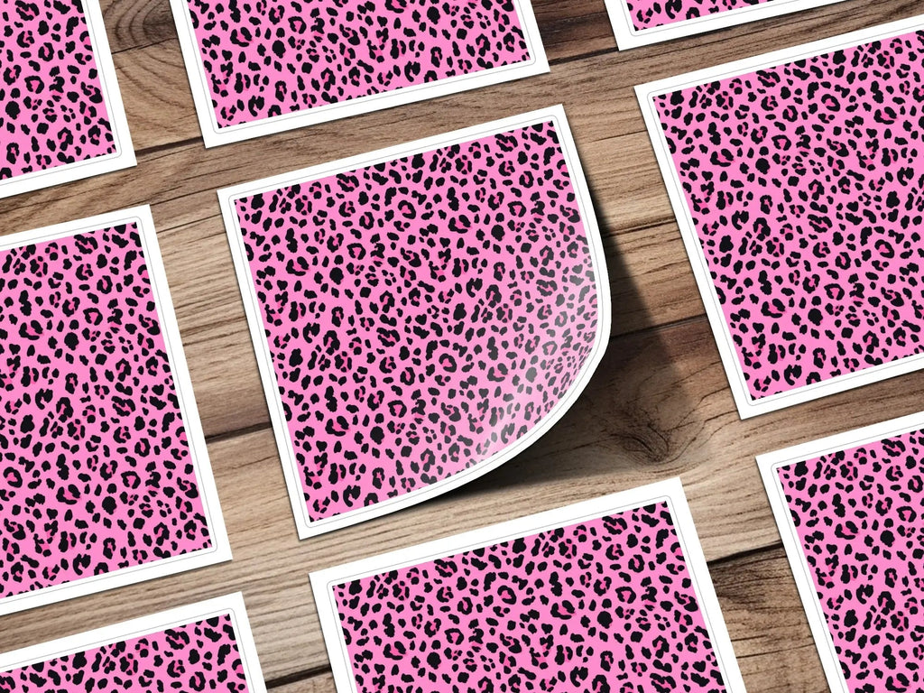 Pink Leopard Print Digital Paper, Seamless Pattern Fabric, Animal Skin JPEG, Commercial Use, Pink and Black, Leopard Skin Digital Download - Moore and Mountain