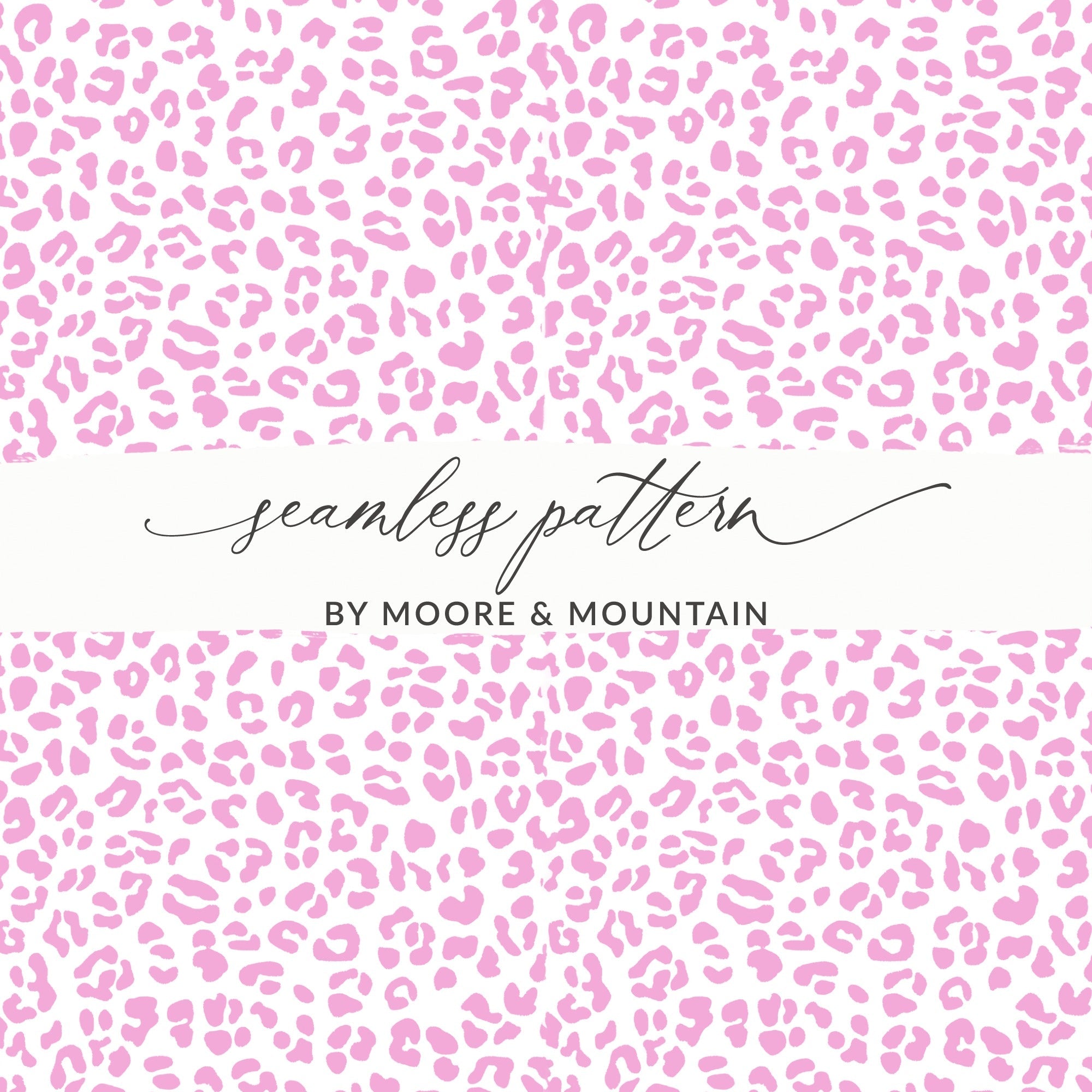 Pink Leopard Print, Digital Seamless Pattern, Animal Print, Girly Pattern, Fashionable Pattern, Scrapbooking, Fabric Design Digital - Moore and Mountain