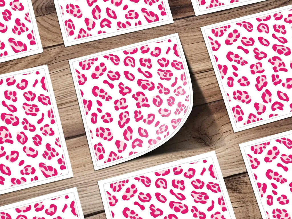 Pink Leopard Print Digital Seamless Pattern, Animal Print Texture, Commercial Use, Scrapbook Paper, Fabric Design, Digital Paper - Moore and Mountain