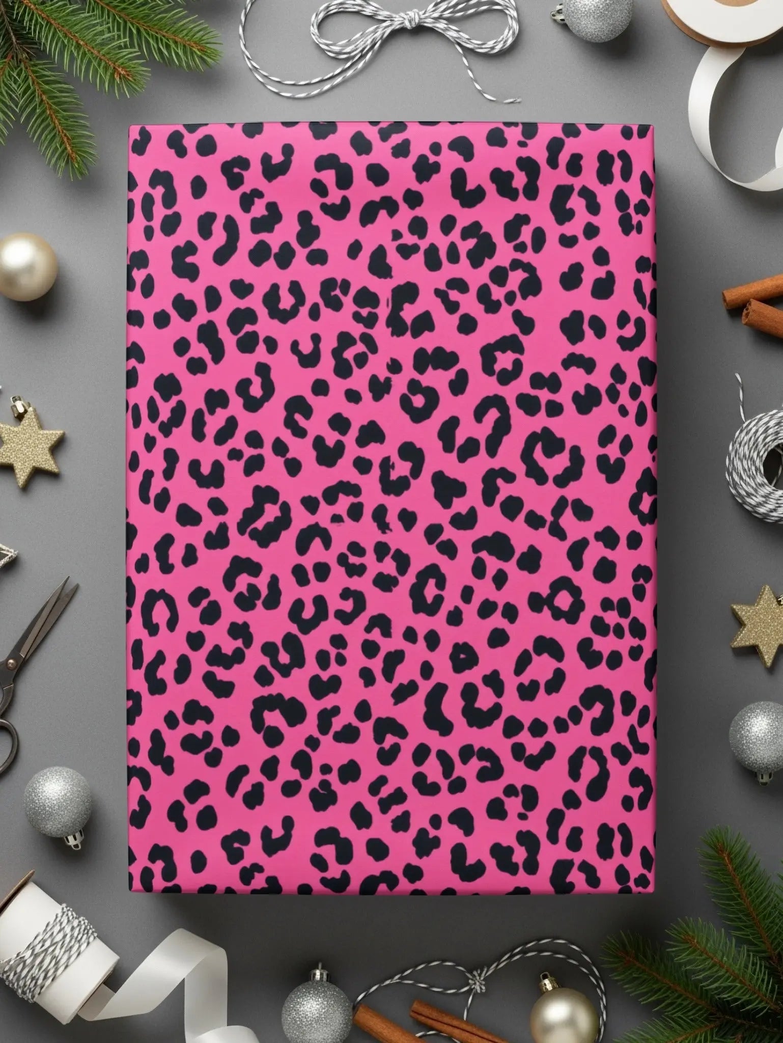 Pink Leopard Print, Seamless Digital Pattern, Animal Print Texture, JPEG Pattern, 12x12 inches, 2 Scales Digital Product - Moore and Mountain