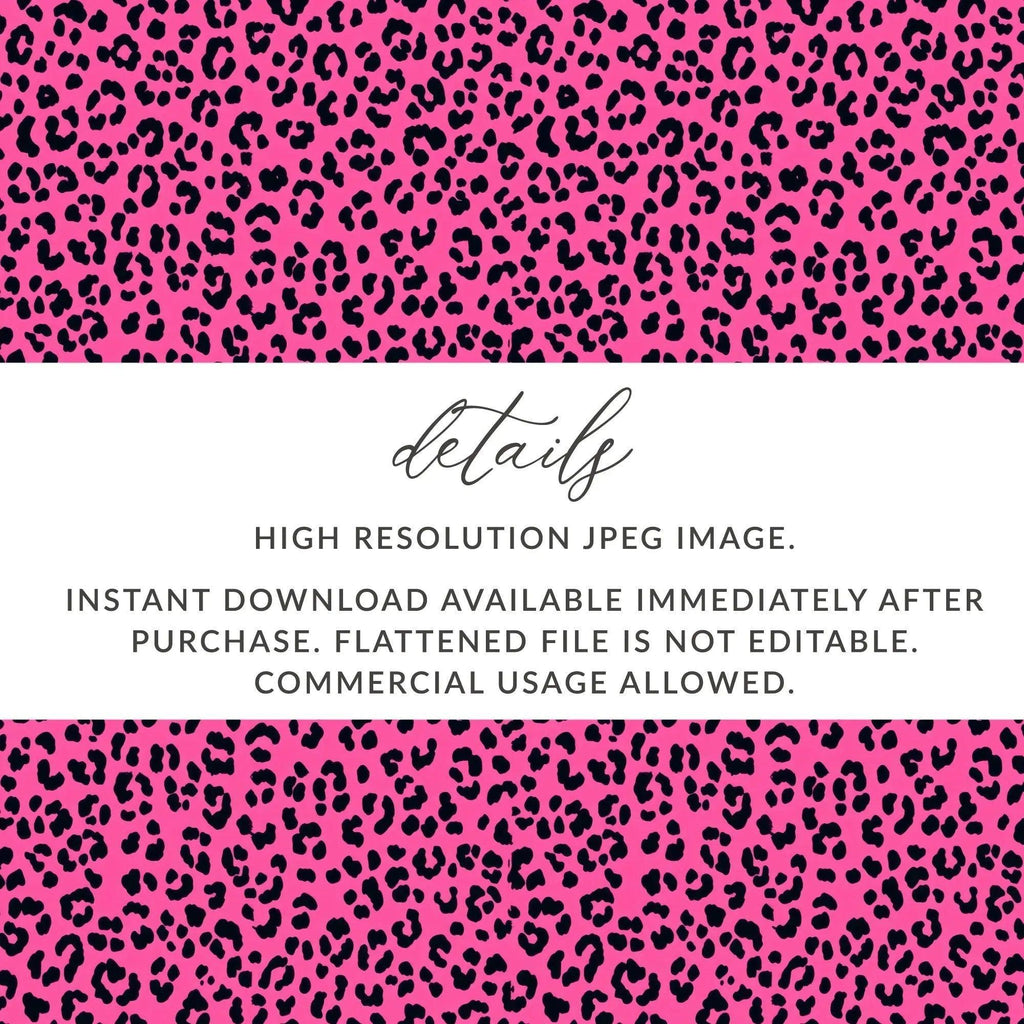 Pink Leopard Print, Seamless Digital Pattern, Animal Print Texture, JPEG Pattern, 12x12 inches, 2 Scales Digital Product - Moore and Mountain