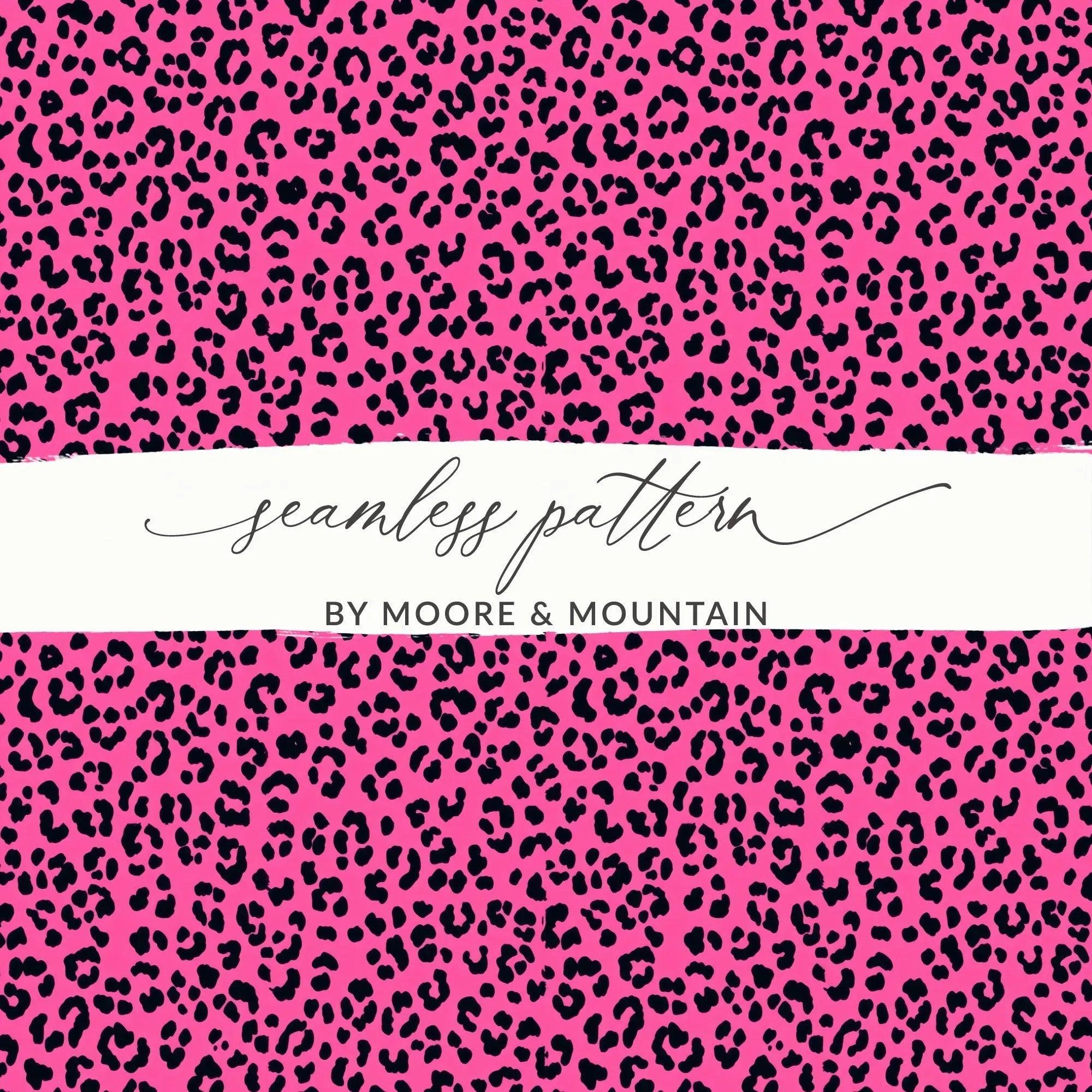 Pink Leopard Print, Seamless Digital Pattern, Animal Print Texture, JPEG Pattern, 12x12 inches, 2 Scales Digital Product - Moore and Mountain