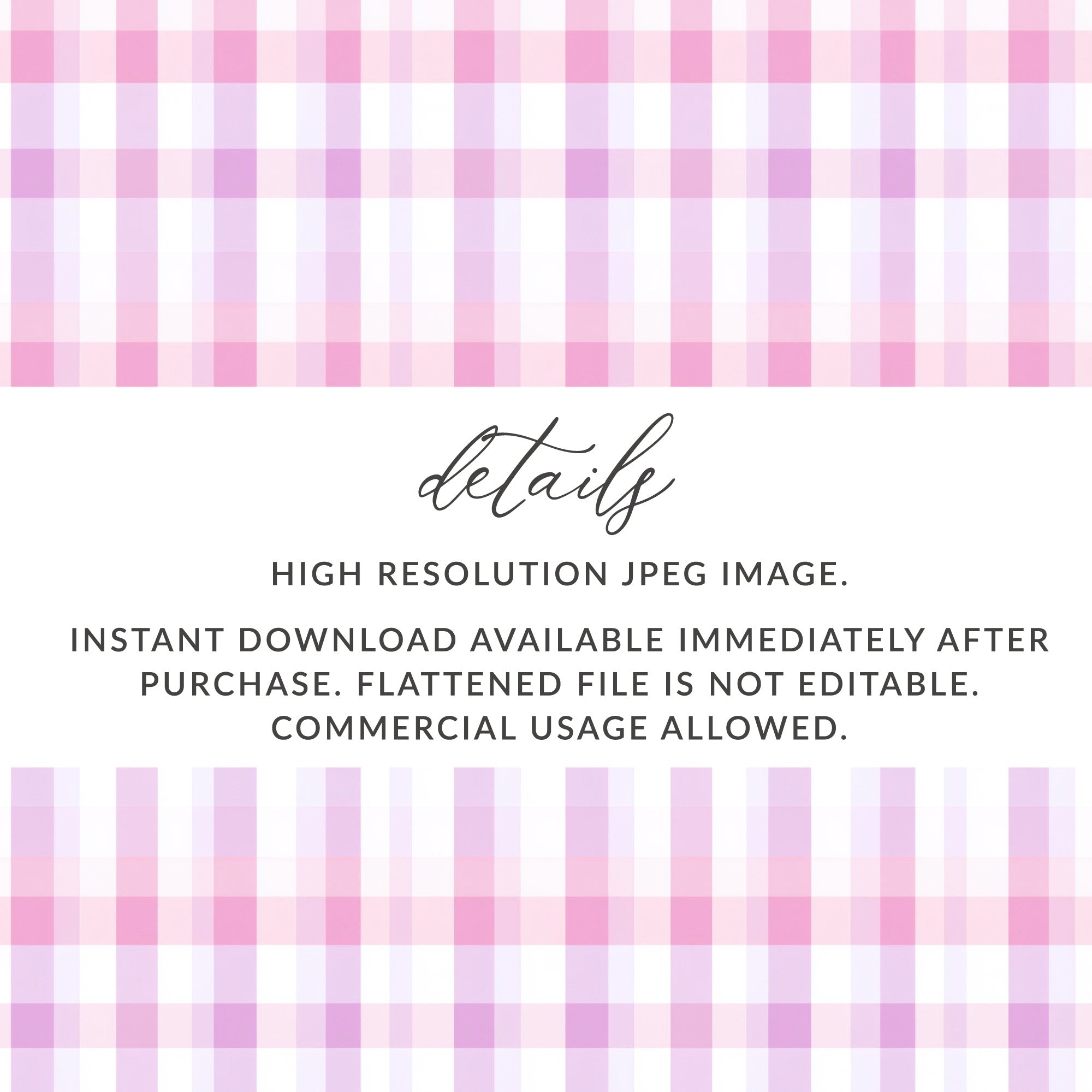 High Resolution Pink Gingham Pattern JPEG Image